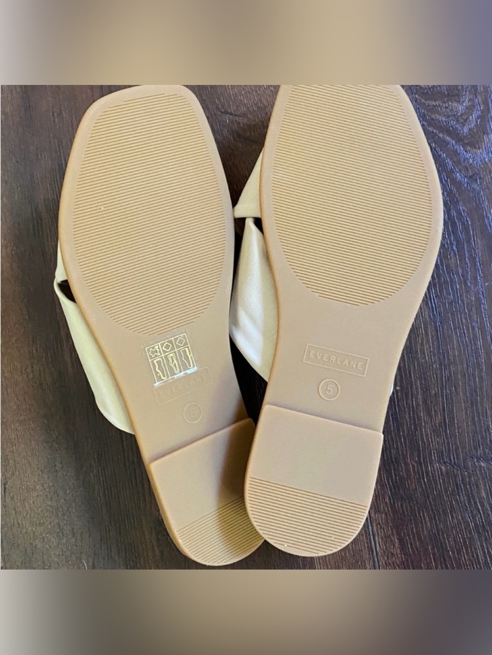 Everlane Shoes The Day Crossover Cream Sandals New size 5 - Picture 3 of 9